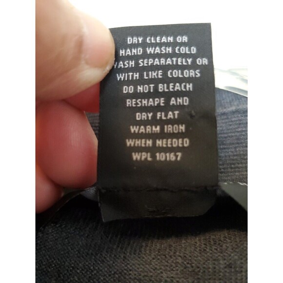 The Men's Store Bloomingdale's Merino Wool Gray Sweater Mens L Large Collared - Picture 7 of 16